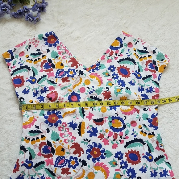 BODEN Alexandra Linen Floral Top - Picture 5 of 8